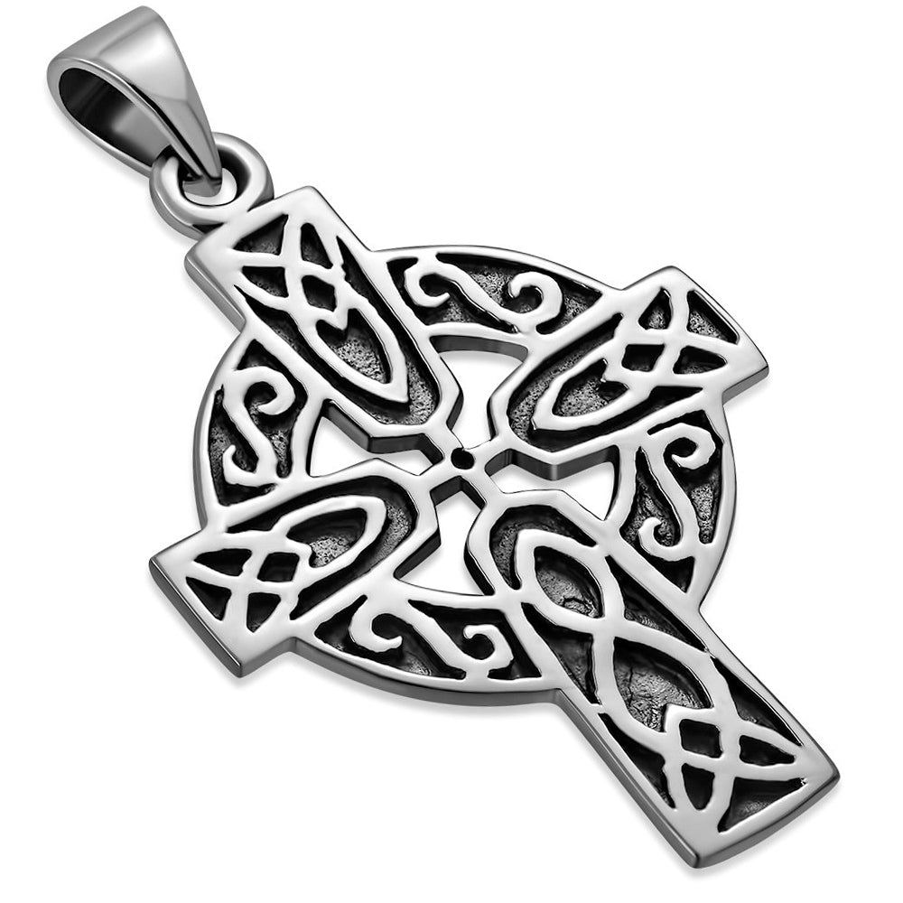 Celtic Silver Necklace Men Irish Punk Style Jewelry - Temu